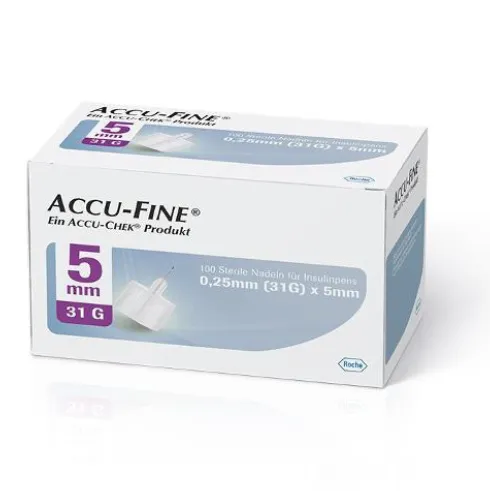 Accu-Fine G31 5mm 100 Aghi Penna Insulina