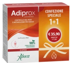 Adiprox Advanced Integratore Controllo del Peso con Tè Verde Matè e Cardo Mariano 100 Capsule