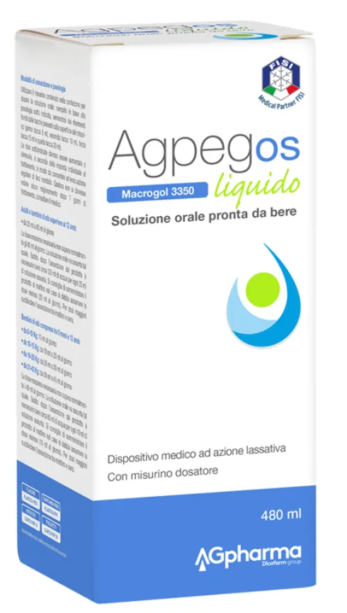Agpeg Macrogol 3350 Soluzione Orale 480 ml