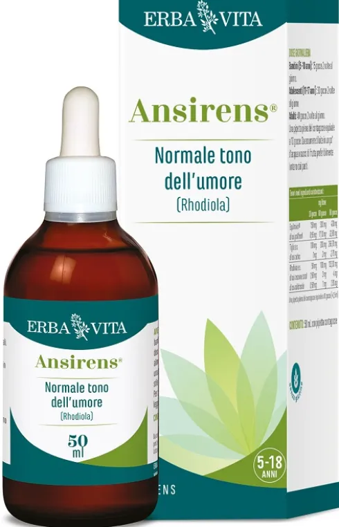 Ansirens Attiva l’Equilibrio Gocce Integratore per Stress Benessere Mentale e Tono dell’Umore 50 ml