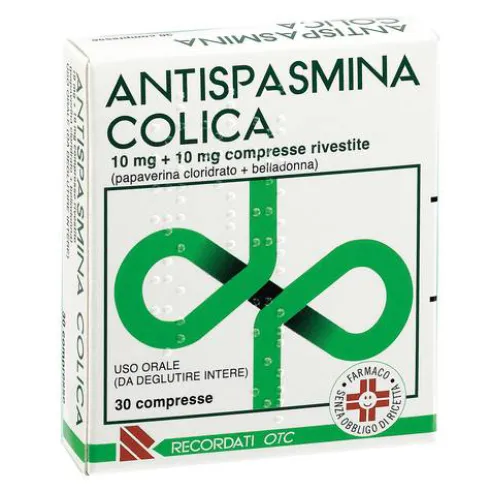 Antispasmina Colica Forte 10 mg + 50 mg 30 compresse