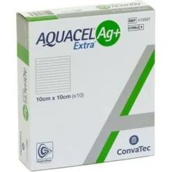 Aquacel Ag+Extra 10×10 cm 10 Pezzi