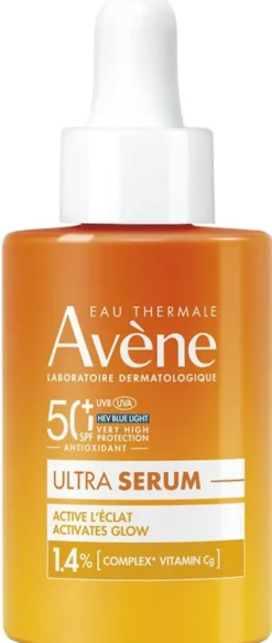 Avène Ultra Siero Attiva La Luminosità SPF50+ Protezione Solare Viso e Collo 30 ml