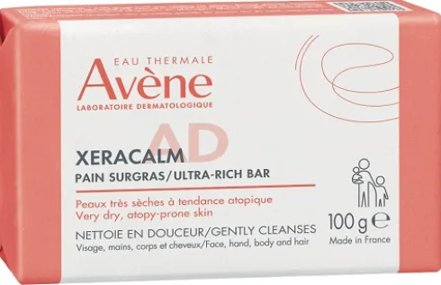 Avène XeraCalm A.D Pane Surgras Detergente Delicato per Pelle Molto Secca e Atopica 100 g