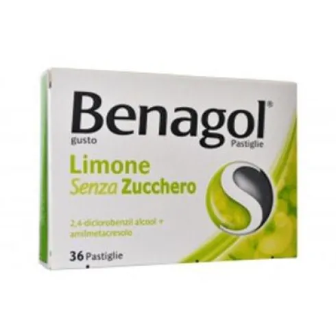 Benagol Limone Senza Zucchero 36 Pastiglie