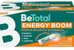 Be-Total Energy Boom Integratore Energia e Stanchezza con Vitamine B Guaranà e Matè 20 Stick