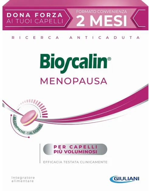 Bioscalin Menopausa Integratore Capelli Donna Isoflavoni Zinco Rame 60 Compresse