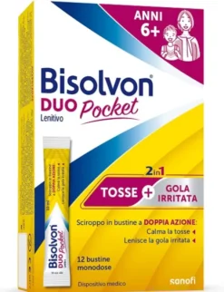 Bisolvon Duo Pocket Tosse e Gola Irritata 12 Bustine Monodse