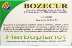 Bozecur boswellia curcuma zenzero supporto articolazioni e tensioni localizzate 24 capsule