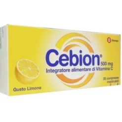 Cebion Vitamina C 20 Compresse Masticabili Limone