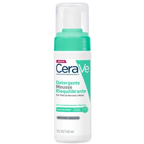 CeraVe Detergente Mousse Riequilibrante Controllo Lucidità 148 ml