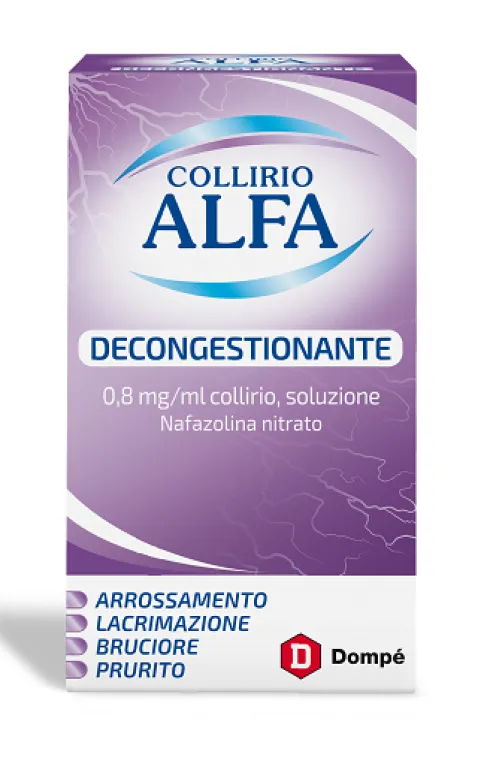 Collirio Alfa Decongestionante 0,8 mg/ml Collirio 10 ml