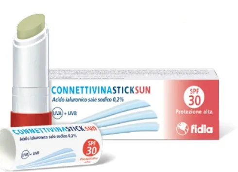 ConnettivinaStick Sun SPF 30 Stick Labbra con Acido Ialuronico 0,2% 3 g