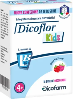 Dicoflor Kids Gusto Frutti Rossi 18 Bustine Orosolubili