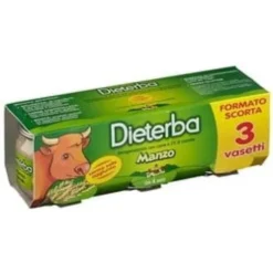 Dieterba Omogeneizzato Manzo 3 X 80 grammi