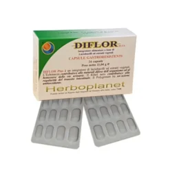Diflor Plus probiotici con echinacea e ribes nero difese immunitarie e intestino 24 capsule