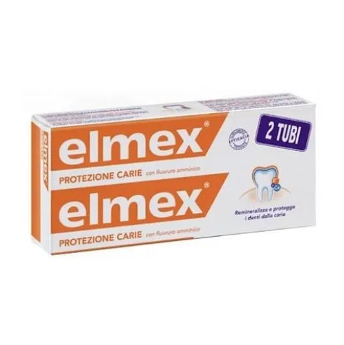 Elmex Protezione Carie Dentifricio Bi-Pack 2 X 75 ml