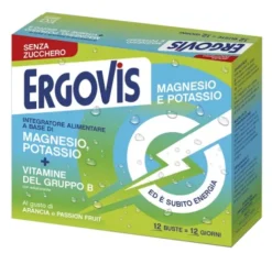 Ergovis Magnesio e Potassio + Vitamina B Senza Zucchero 12 Bustine