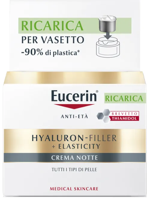 Eucerin Hyaluron-Filler + Elasticity Crema Notte Ricarica 50 ml