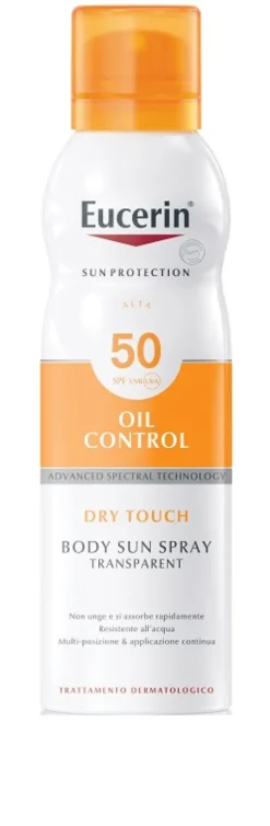 Eucerin Oil Control Dry Touch Body Sun Spray Spf 50 200 ml
