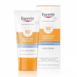 Eucerin Sun Sensitive Protect Crema Solare Viso SPF50+ Pelle Normale e Secca 50 ml