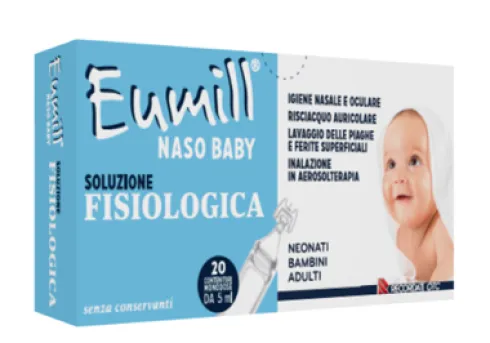 Eumill Naso Baby Soluzione Fisiologica Sterile Monodose 20 Flaconcini da 5 ml
