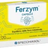 Ferzym Capsule Fermenti Lattici Vivi Probiotici con Fruttoligosaccaridi e Vitamine B 20 Capsule