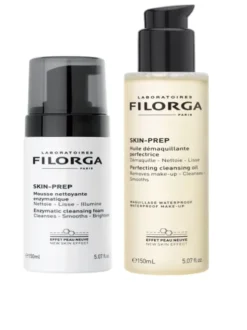 Filorga Huile Démaquillante + Mousse Nettoyante Kit Doppia Detersione Viso e Occhi 150 ml