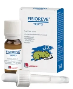 Fisioreve Tripto Integratore per Sonno con Melatonina Triptofano Camomilla e Melissa 20 ml