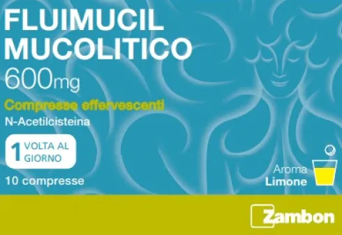 Fluimucil Mucolitico 600 mg 10 compresse effervescenti