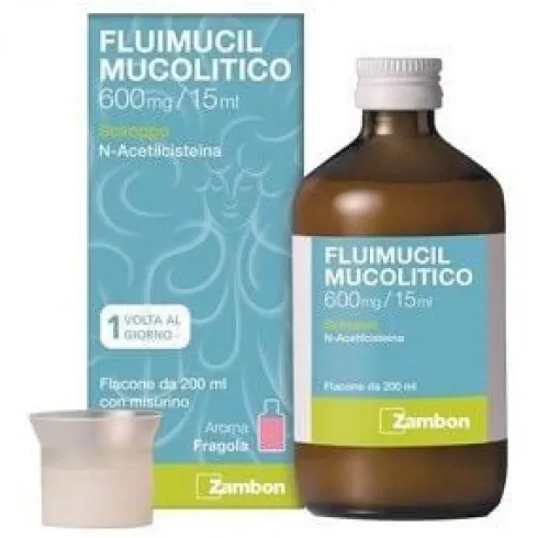 Fluimucil Mucolitico Sciroppo 600 mg/15 ml