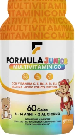 Formula Multivitaminico Junior Caramelle Gommose Multivitaminiche Bambini dai 4 Anni 60 Gelee