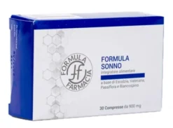 Formula Sonno Integratore Naturale per Dormire e Rilassarsi con Valeriana Passiflora Escolzia 30 Compresse