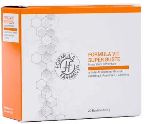 Formula Vis Super Buste Integratore Energia con Creatina Arginina Carnitina Vitamine 20 Bustine