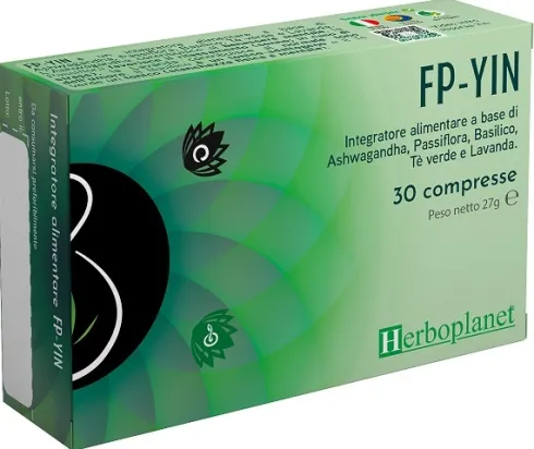 Fp Yin Integratore Stress e Ansia Rilassamento Umore Ashwagandha 30 compresse