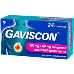Gaviscon 500 mg + 267 mg 24 compresse masticabili
