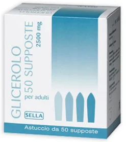 Glicerolo Sella Adulti 2500 mg 50 Supposte