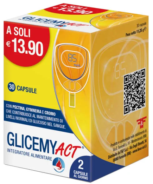 Glycemy Act Controllo Glicemia Gymnema Cromo 30 Capsule