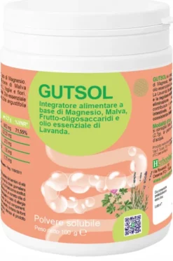 Gutsol magnesio malva e FOS regolarità intestinale e digestione 100 g