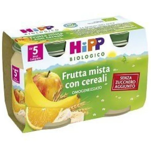 Hipp Merenda Frutta Mista Cereali 2 X 125 grammi