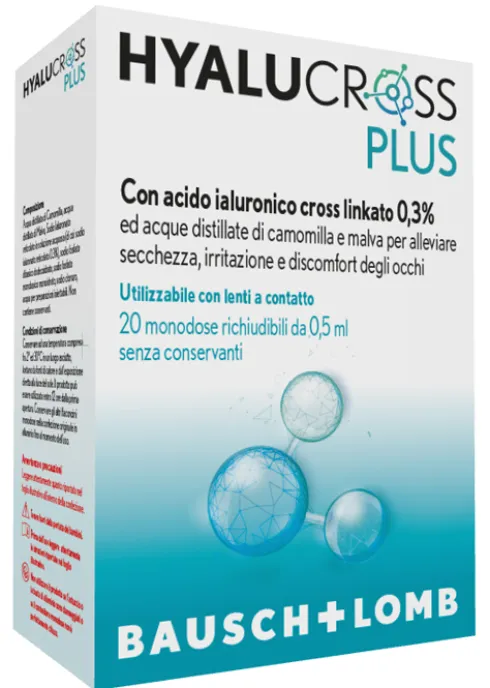 Hyalucross Plus Monodose 20 flaconi 0,5 ml