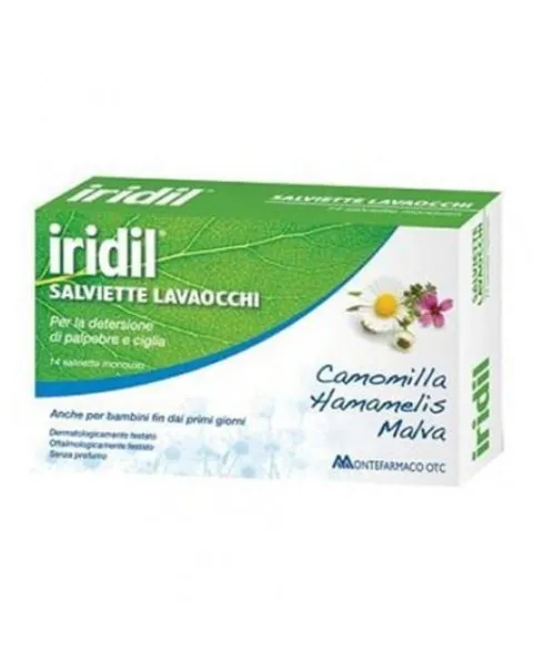 Iridil Lavaocchi 14 Salviettine Monouso