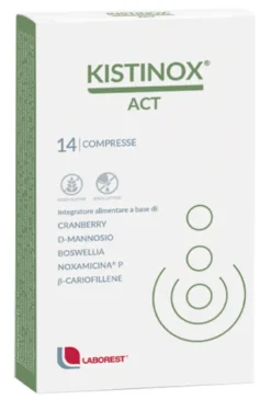 Kistinox Act Integratore Vie Urinarie con Cranberry D-Mannosio Boswellia e Propoli 14 Compresse