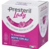 Lady Presteril Assorbenti Notte con Ali in Cotone Protezione Notturna 10 pezzi