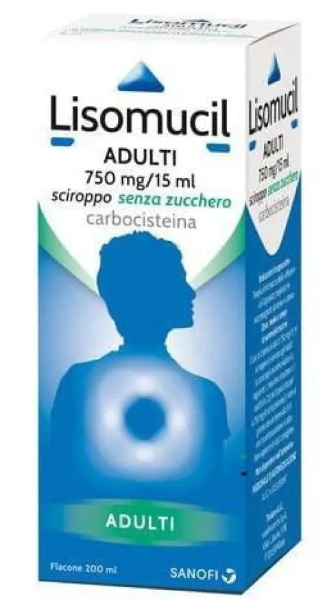 Lisomucil Adulti Senza Zucchero Sciroppo 200 ml