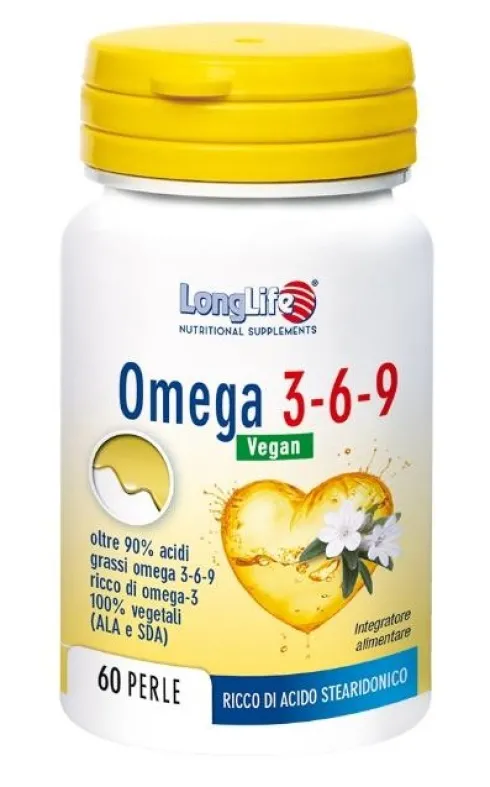 Longlife Omega 3-6-9 Vegan 750 mg 60 Perle
