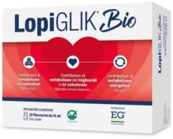 Lopiglik Bio Integratore per Metabolismo di Carboidrati e Lipidi 20 Flaconcini