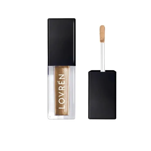 Lovrén Ombretto Liquido Champagne Lunga Tenuta Effetto Metallico Perlato 3 ml