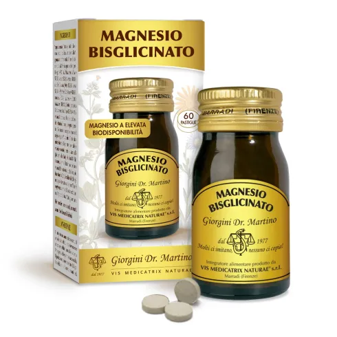 Magnesio Bisglicinato con Vitamina B6 Attiva e Selenio 60 Pastiglie