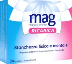 Mag Ricarica Integratore Magnesio e Vitamina B6 per Stanchezza Confezione PROMO 24 Bustine